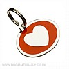 Red Heart Dog Tag (Oval)